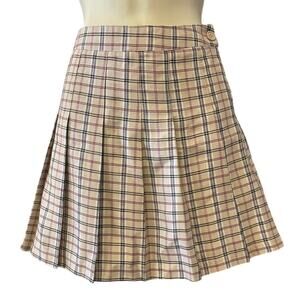 Stylish Women’s Hesperus Plaid Midi Skirt Size XL – Cinched Waist a Flirty Twist